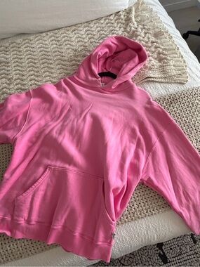 Pink Women's Crewneck Hoodie Sweatshirt